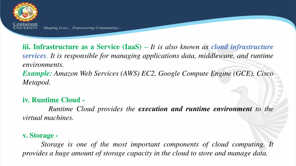 iii infrastructure as a service iaas it is also