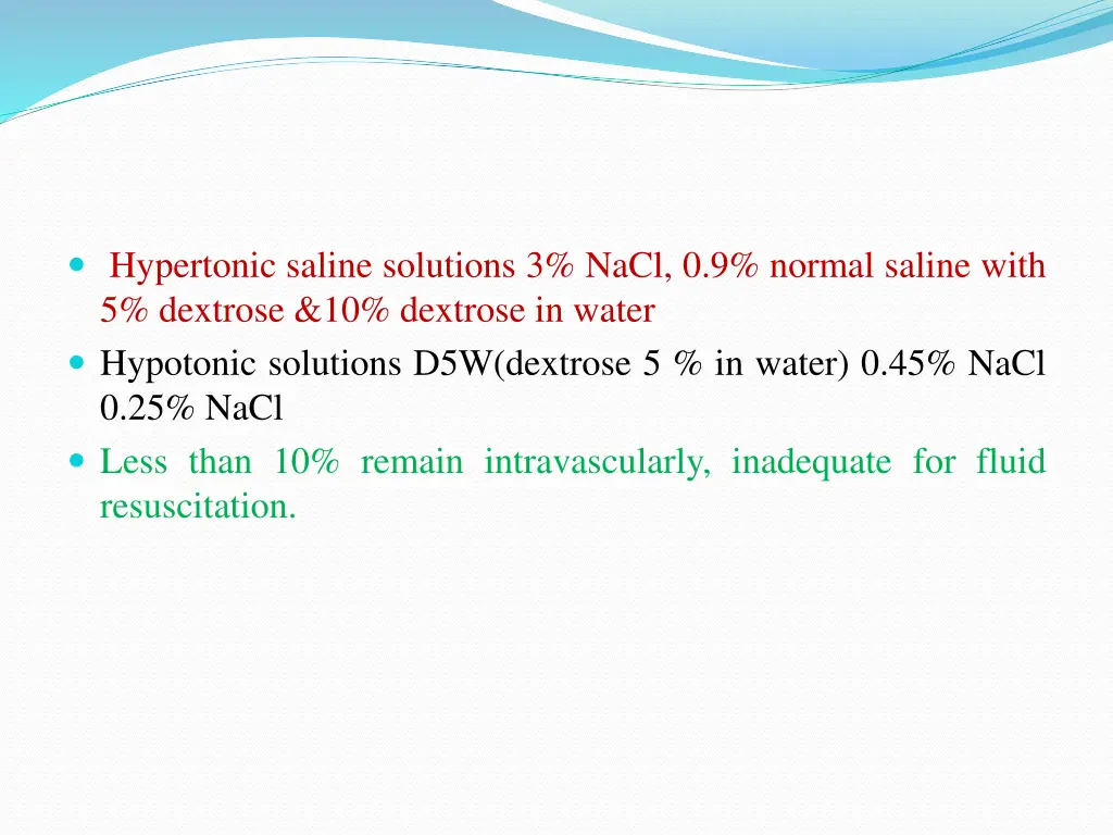 hypertonic saline solutions 3 nacl 0 9 normal