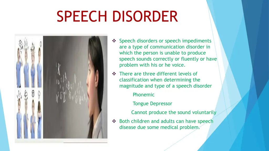 speech disorder