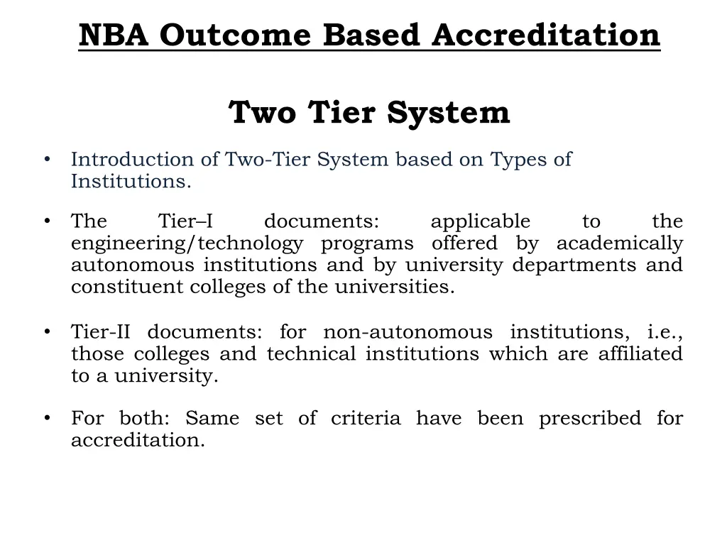 nba outcome based accreditation