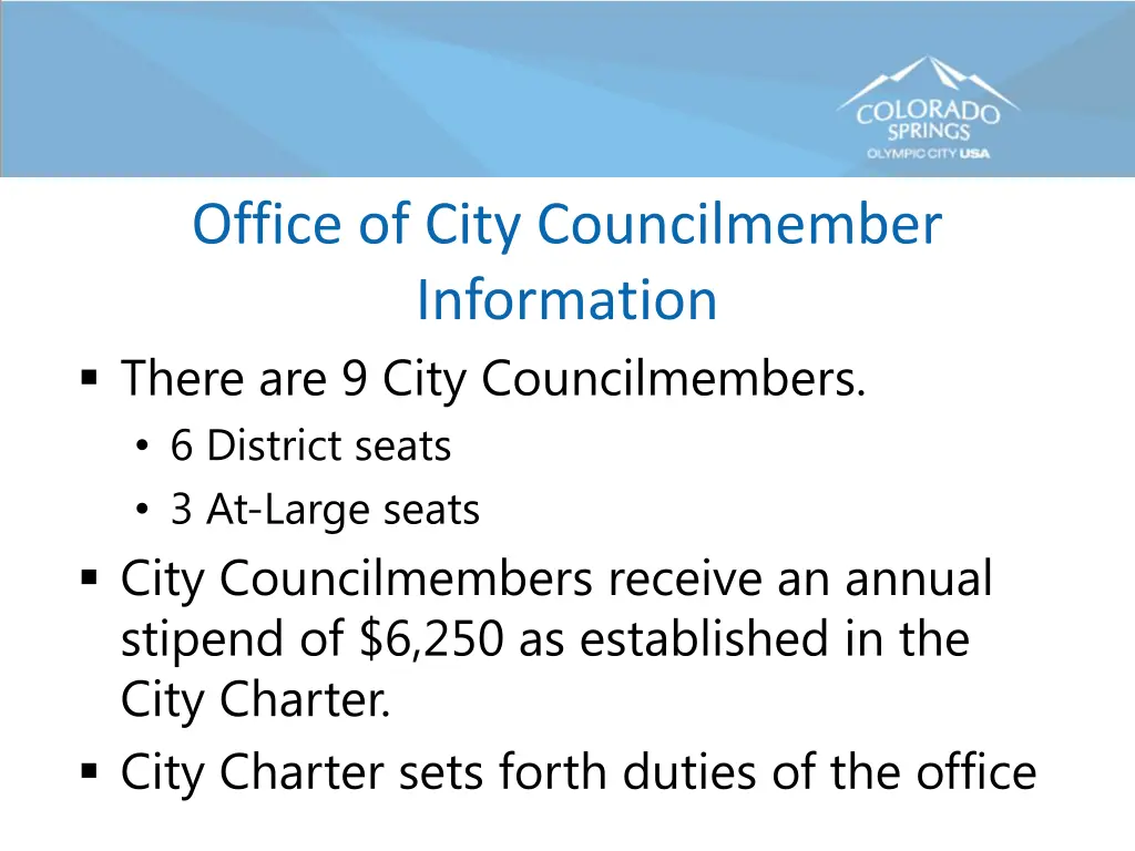 office of city councilmember information there