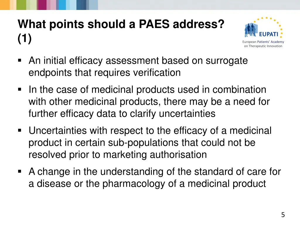 what points should a paes address 1