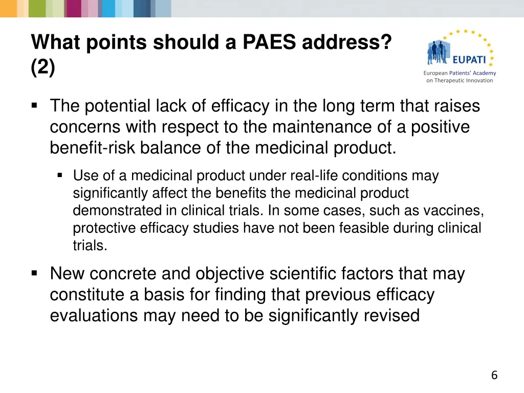 what points should a paes address 2