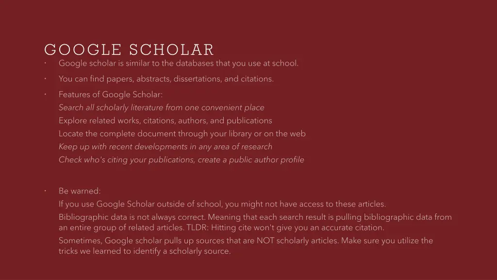 google scholar