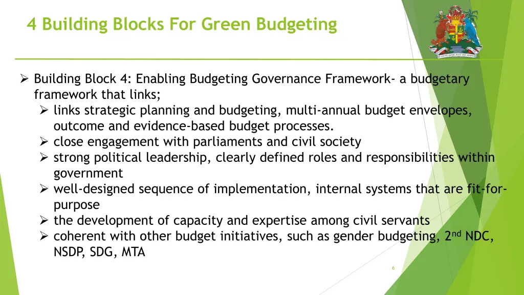 4 building blocks for green budgeting 1