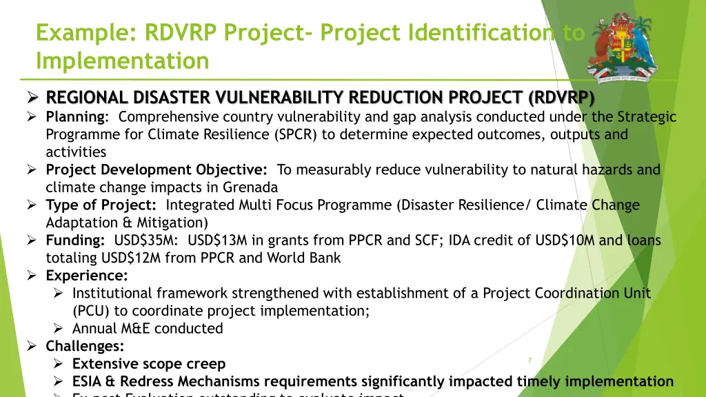 example rdvrp project project identification