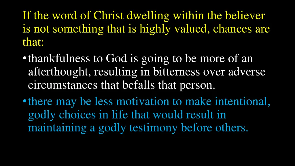 if the word of christ dwelling within 1