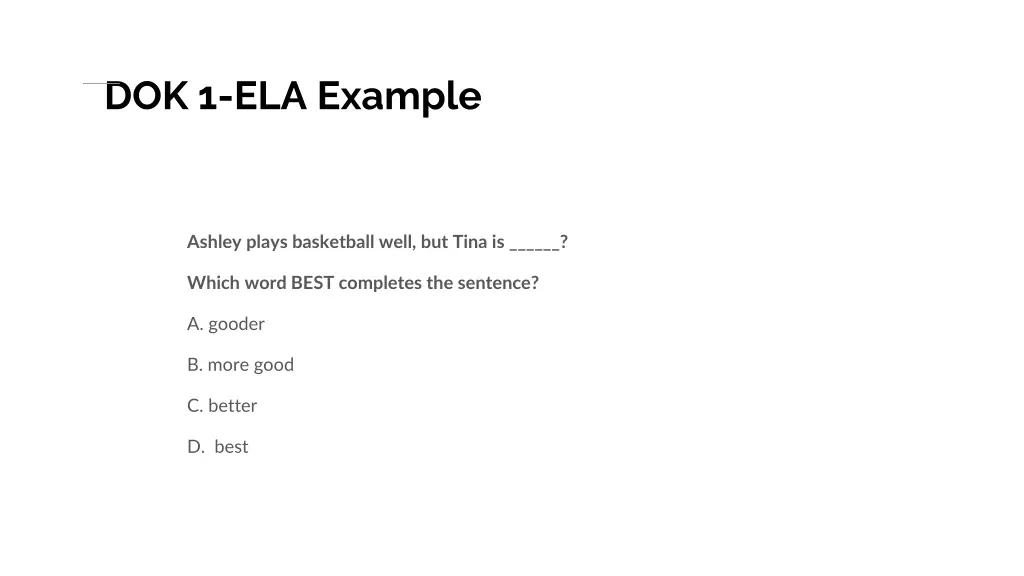 dok 1 ela example