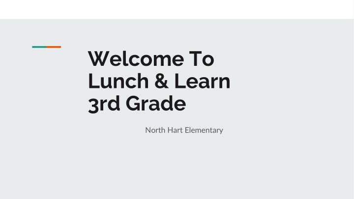 welcome to lunch learn 3rd grade