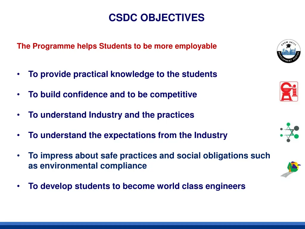 csdc objectives