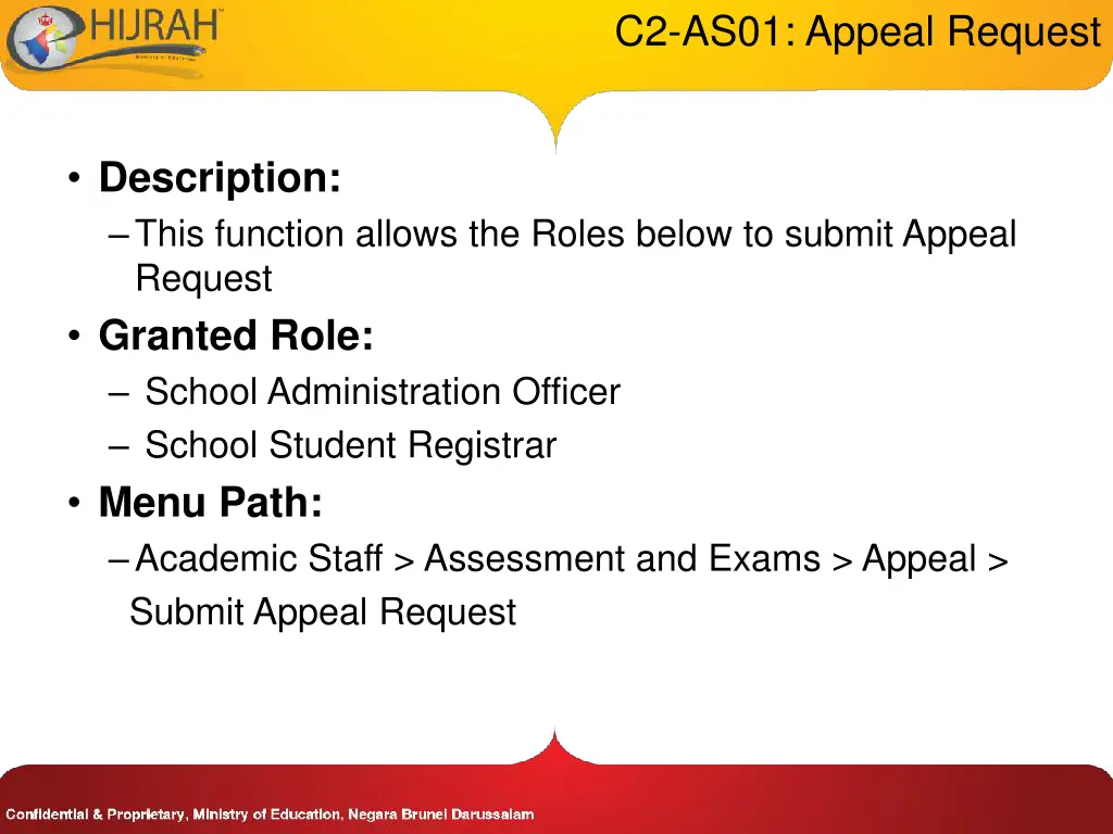 c2 as01 appeal request