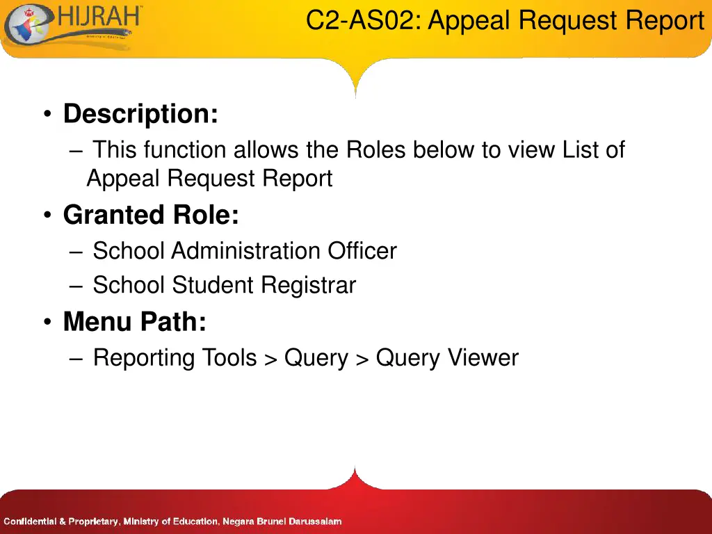 c2 as02 appeal request report