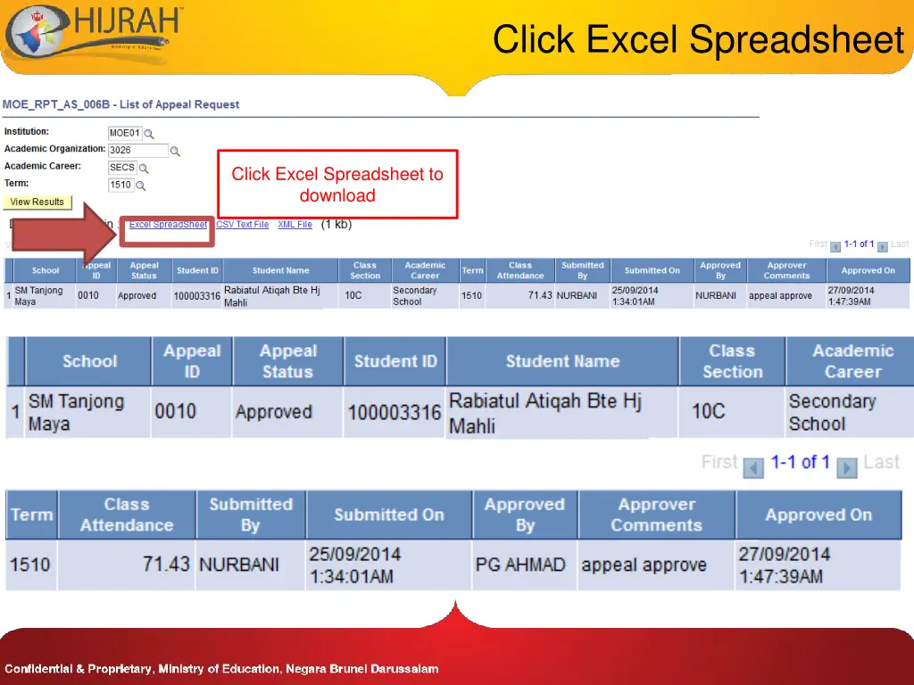 click excel spreadsheet