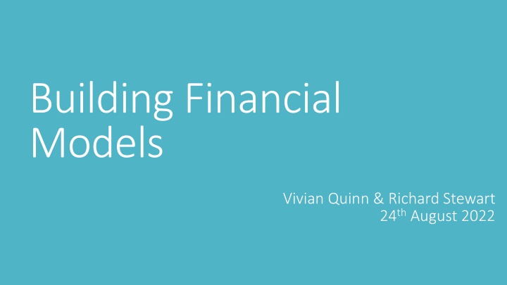 building financial models