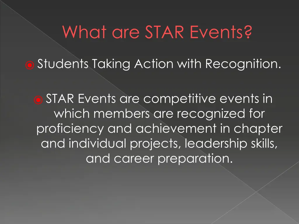 what are star events