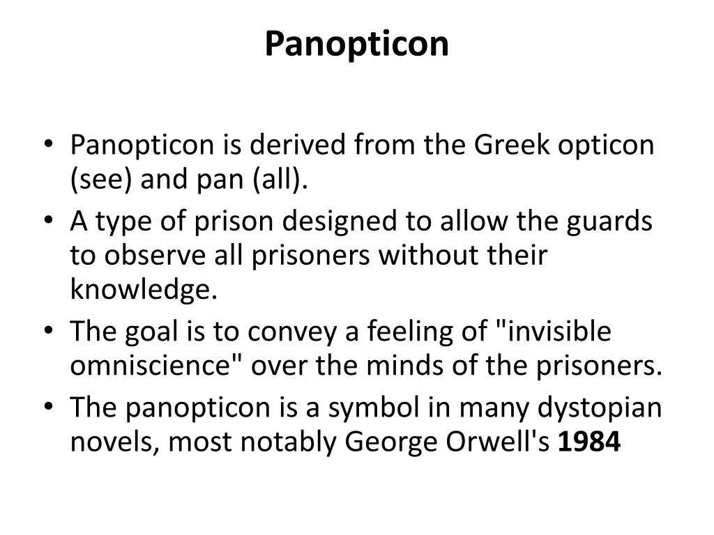 panopticon