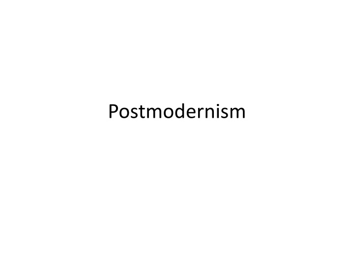 postmodernism