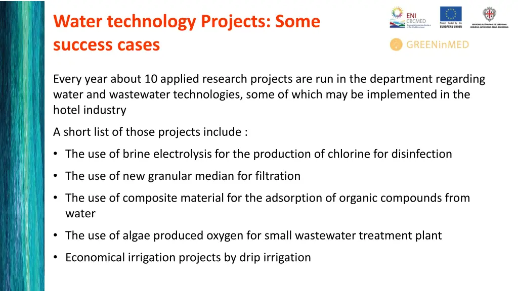 water technology projects some success cases