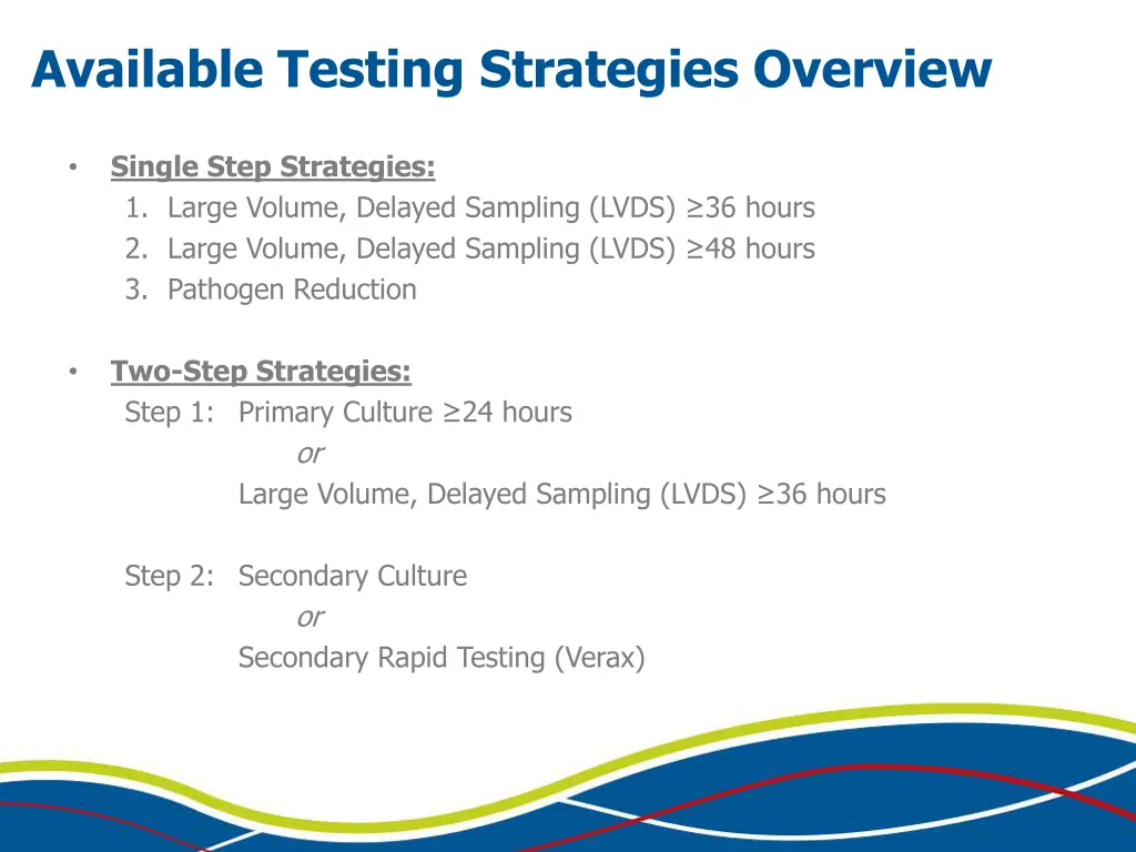 available testing strategies overview single step