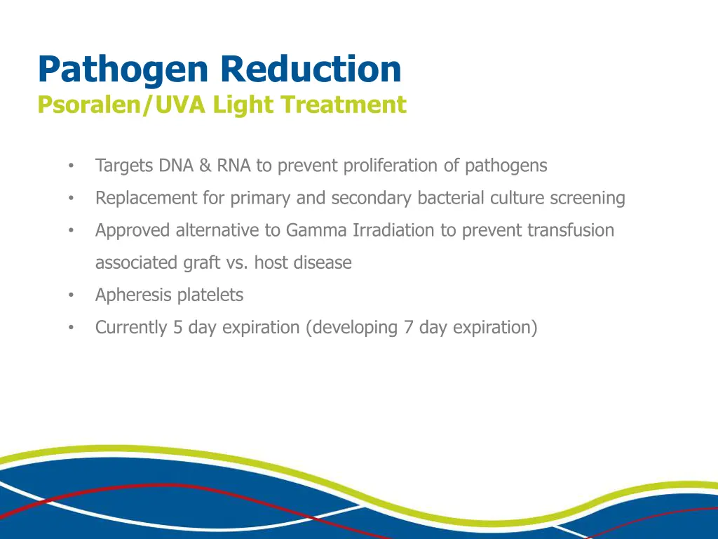 pathogen reduction psoralen uva light treatment