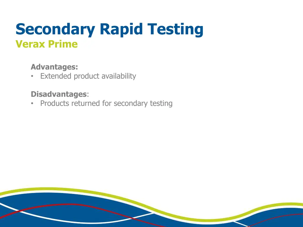 secondary rapid testing verax prime 1