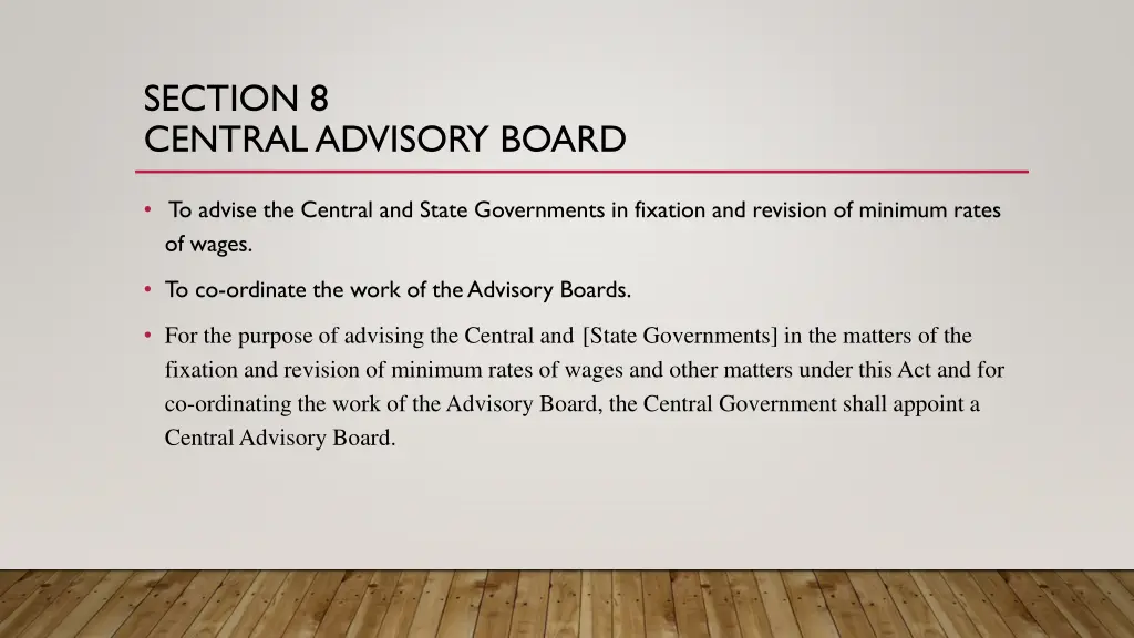 section 8 central advisory board