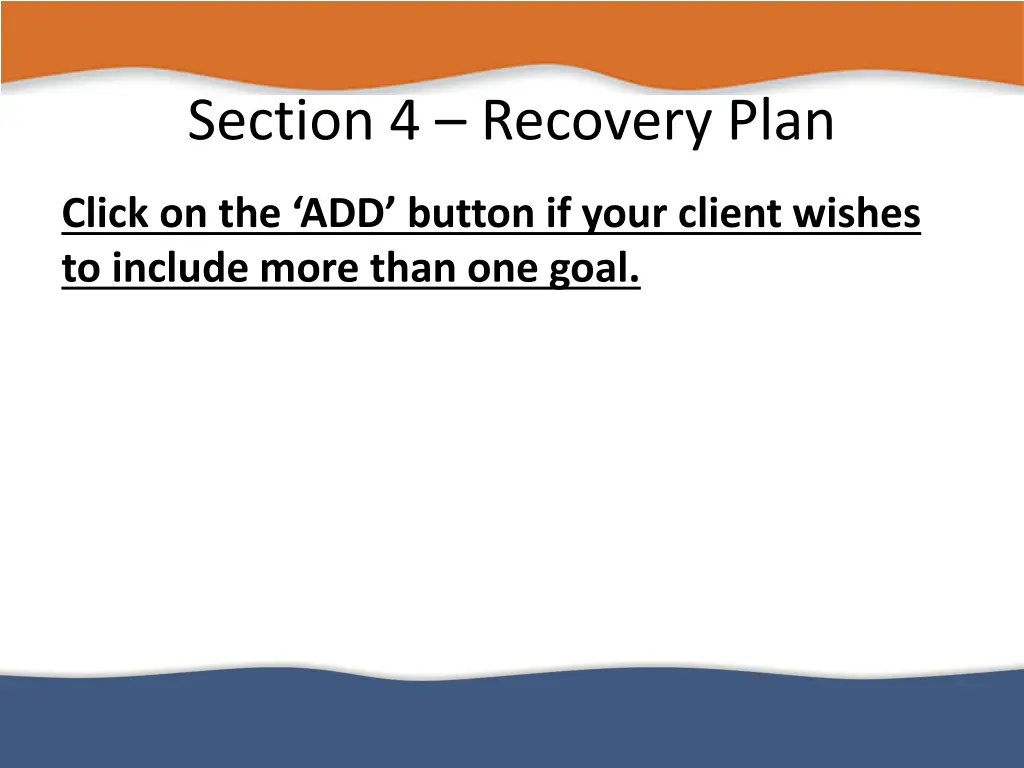 section 4 recovery plan 4