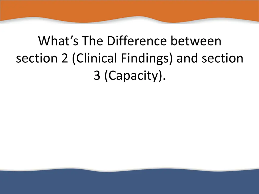 what s the difference between section 2 clinical