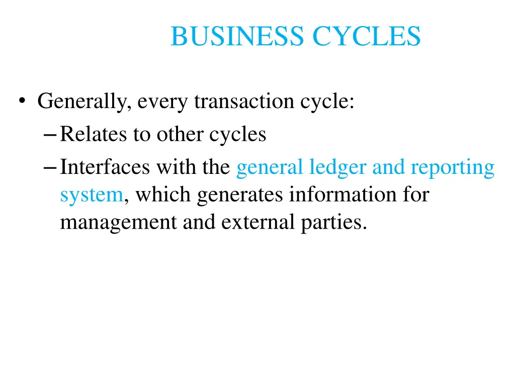 business cycles 5