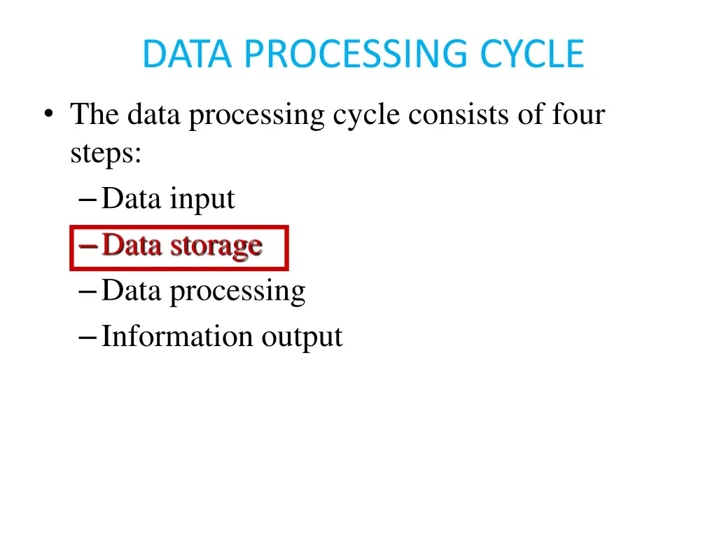 data processing cycle 1