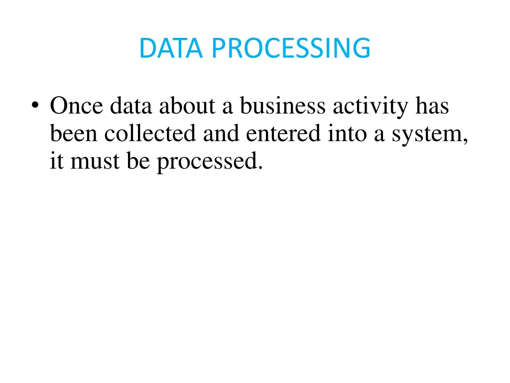 data processing