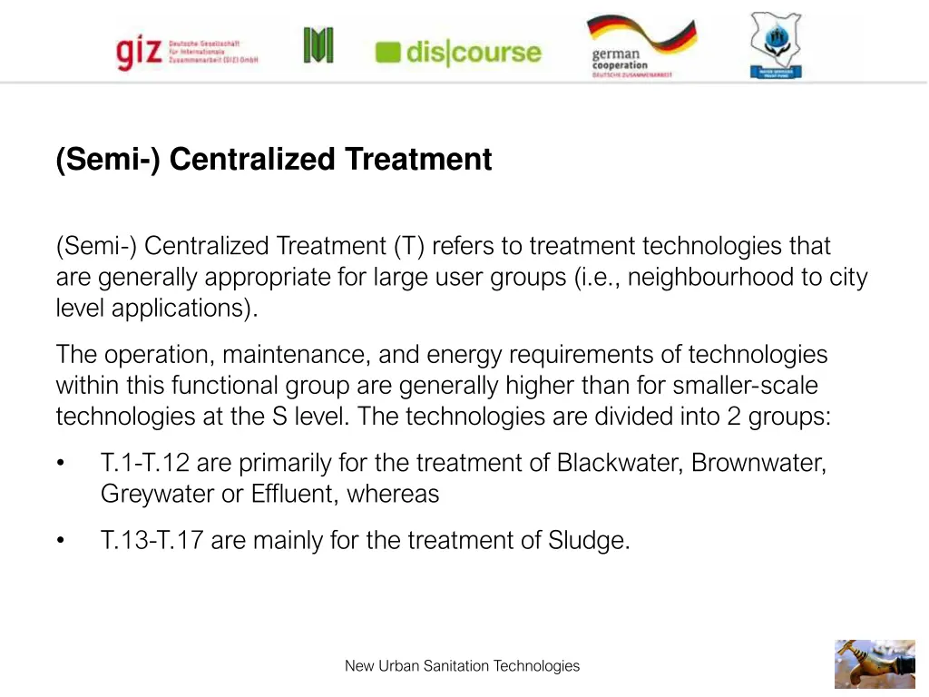 semi centralized treatment