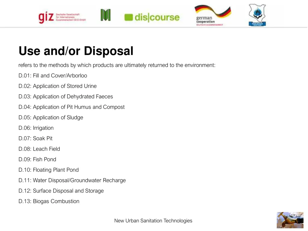 use and or disposal 2