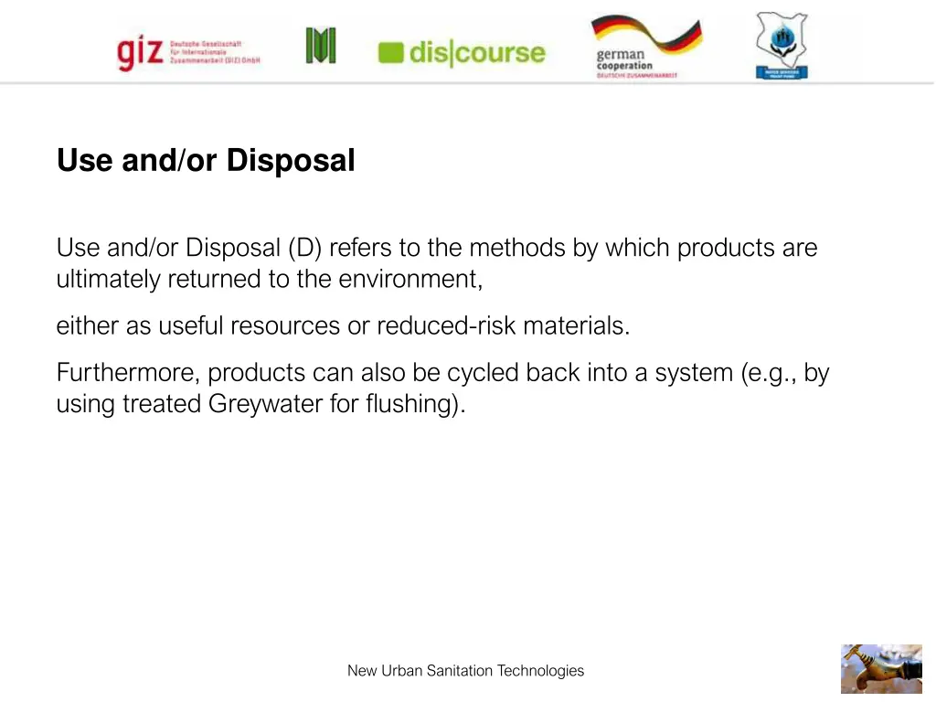 use and or disposal