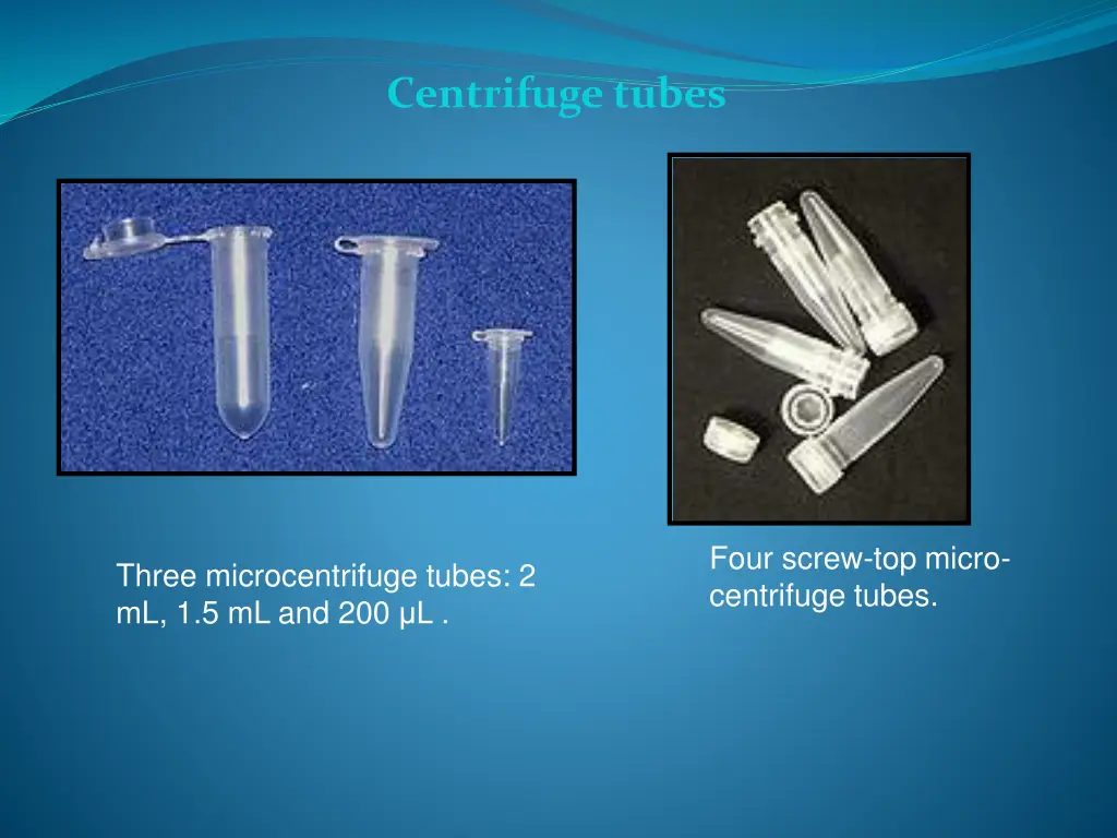 centrifuge tubes