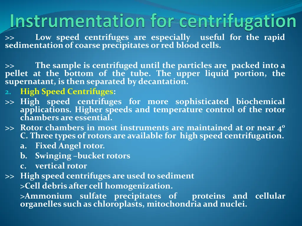 sedimentation of coarse precipitates or red blood