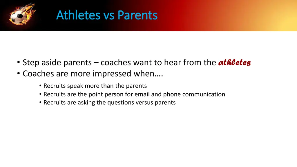 athletes vs parents athletes vs parents