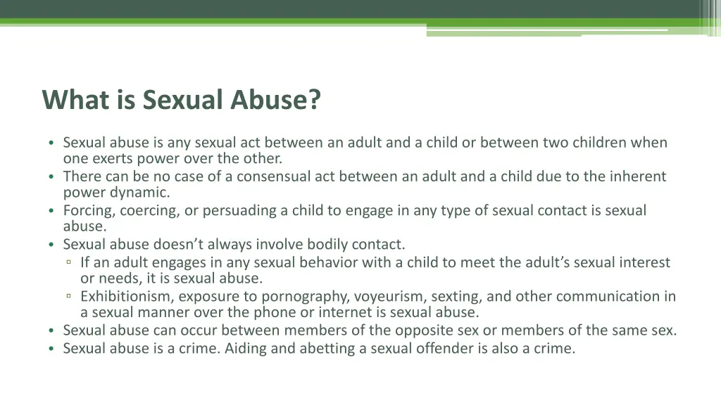 what is sexual abuse