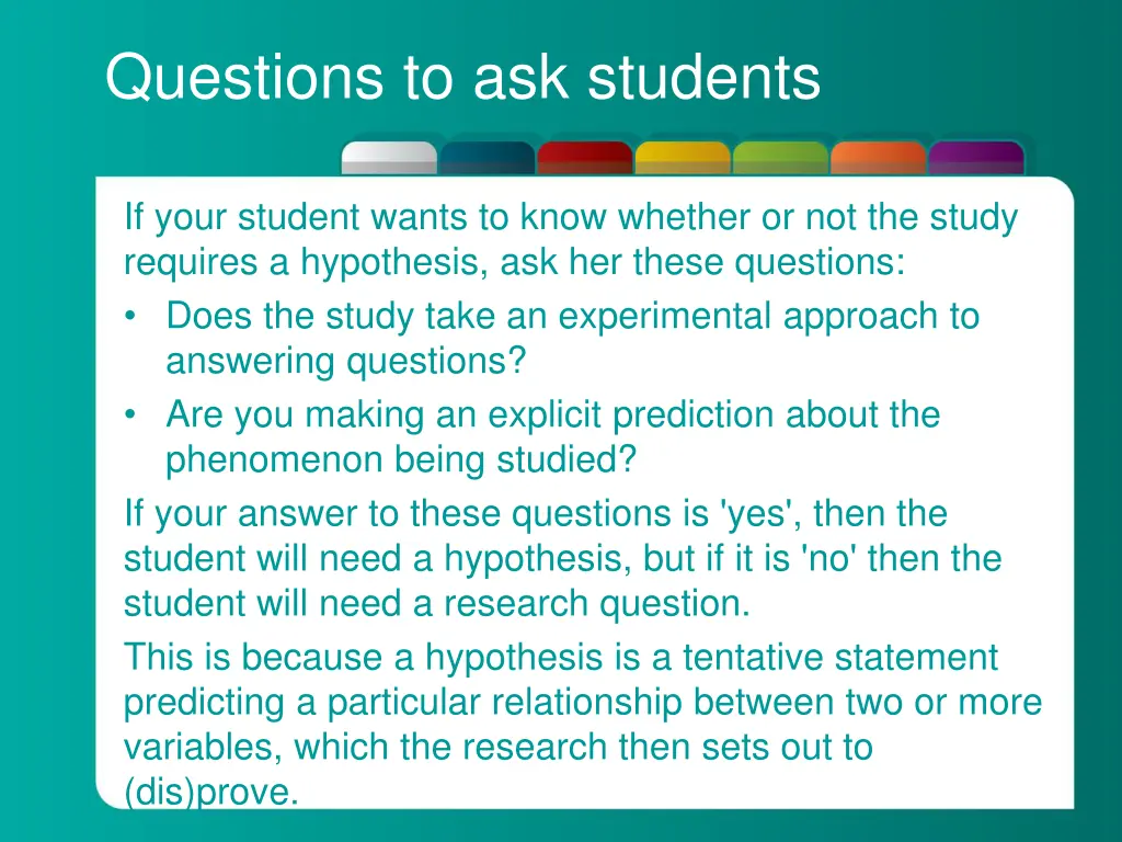 questions to ask students