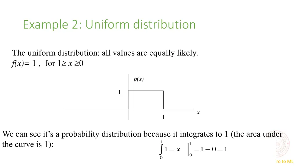 example 2 uniform distribution