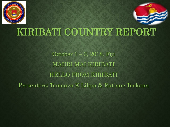 kiribati country report kiribati country report