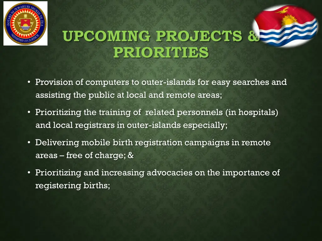 upcoming projects priorities