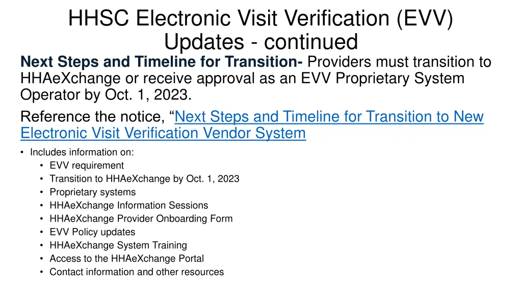 hhsc electronic visit verification evv updates 1