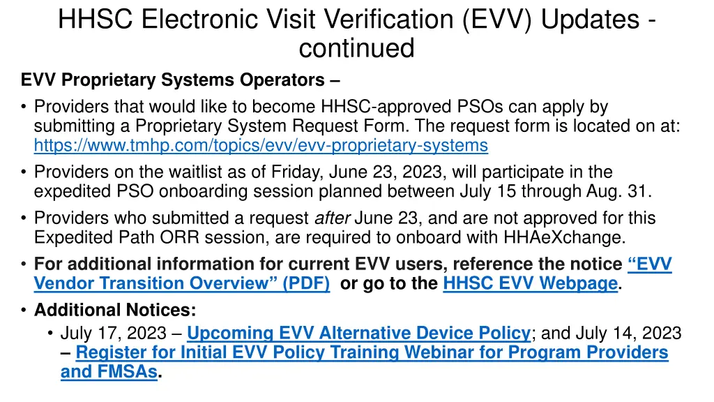 hhsc electronic visit verification evv updates 2