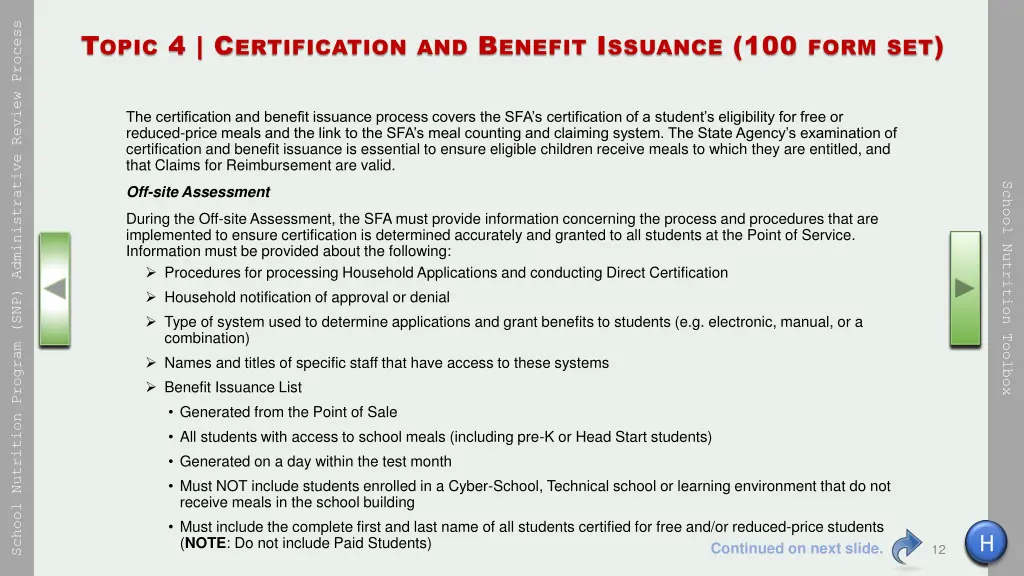 school nutrition program snp administrative 11