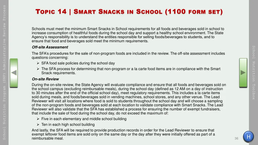 school nutrition program snp administrative 35