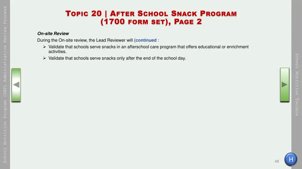 school nutrition program snp administrative 47