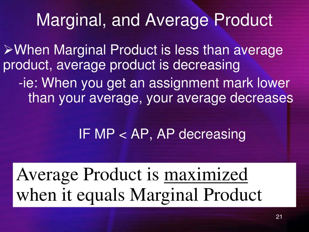 marginal and average product 1