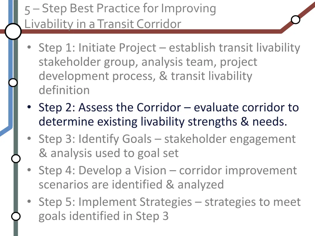 5 step best practice for improving livability 2