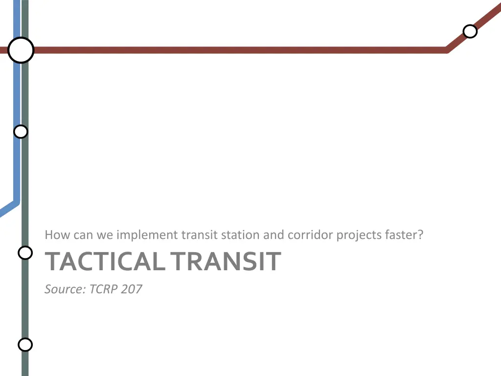 how can we implement transit station and corridor